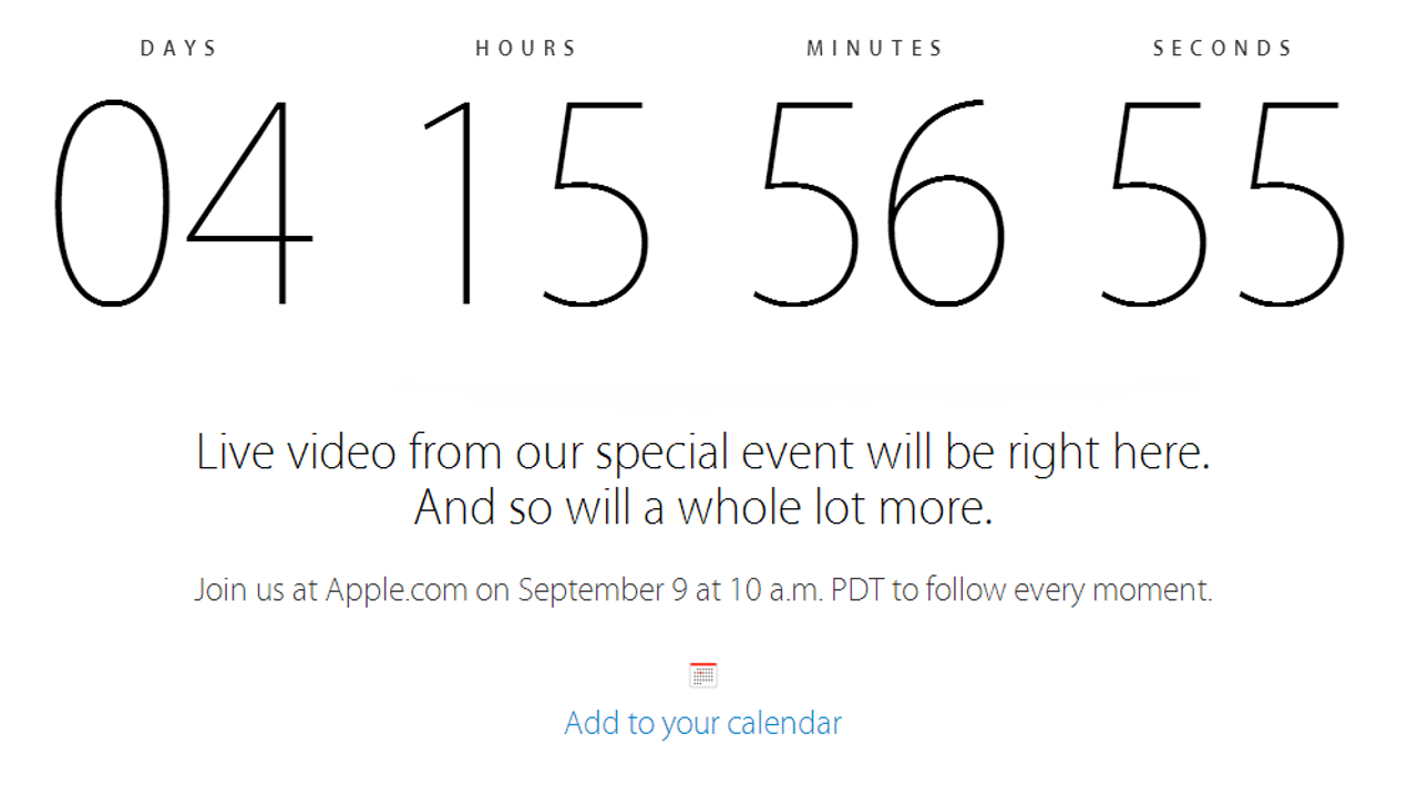 日本時間9/10午前2時、Appleスペシャルイベントをリアルタイムで見られる