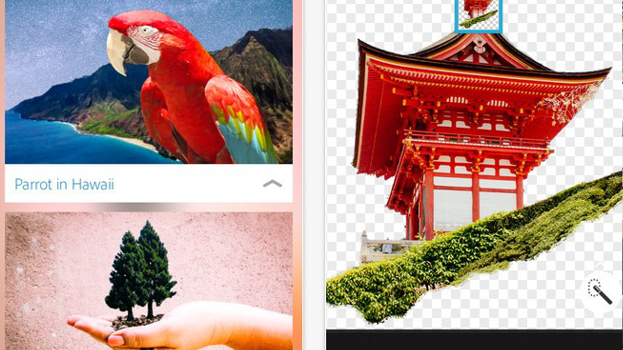 「Adobe Photoshop Mix」iOS版アップデート　指での「スマート切り抜き機能」が追加