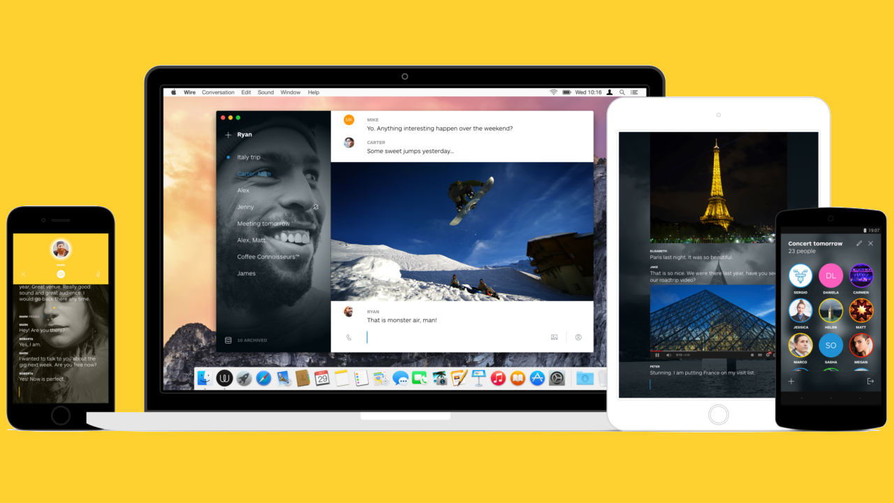 Skype共同創業者が「Wire」を公開　美しくモダンなメッセージアプリ