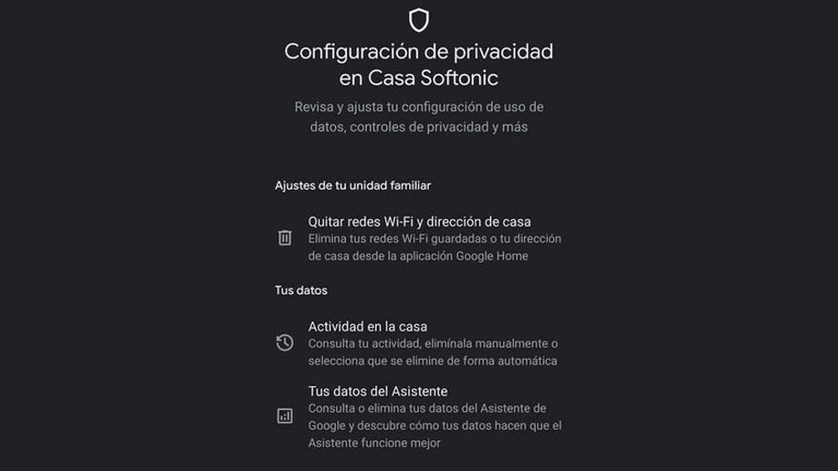 La aplicación de Google Home se actualiza con ajustes de privacidad