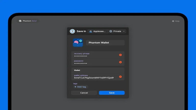 1Password steps up with storing crypto wallet details