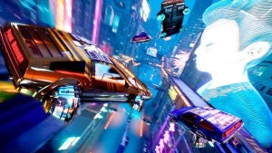 Este juego de carreras con coches voladores te recordará a la mezcla perfecta entre Cyberpunk y Need for Speed